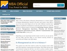 Tablet Screenshot of mbaofficial.com